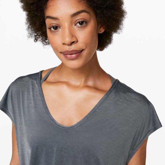Lululemon Playful Practice Short Sleeve -- Solar Grey - Picture 6 of 7
